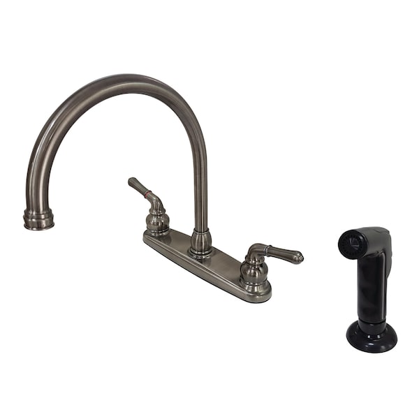 Magellan 8" Centerset Kitchen Faucet, Black Stainless